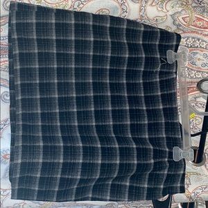Old navy black plaid mini skirt